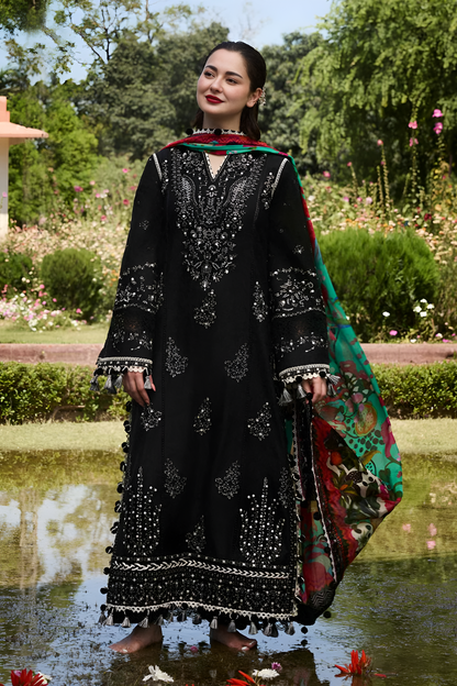 Hussain Rehar Embroidered lawn 3 Piece PV-3034