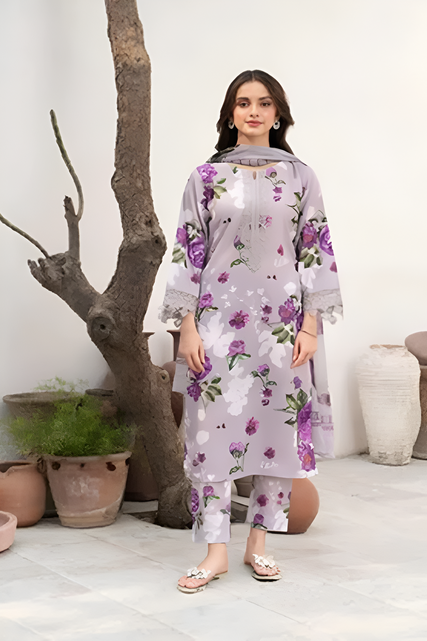 Baroque Summer Lawn 3 Piece PV-032