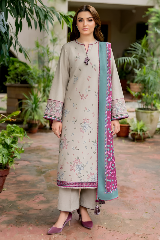 jazmin Embroidered lawn 3 Piece PV-3026