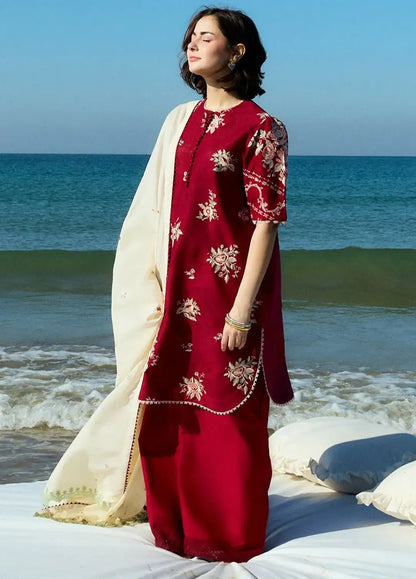 Baroque - 3PC Lawn Embroidered Suit - 602