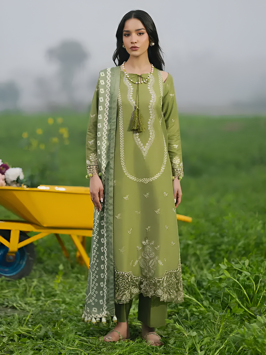 IZEL Summer 3Pcs Lawn Embroidered Suit PV-3055