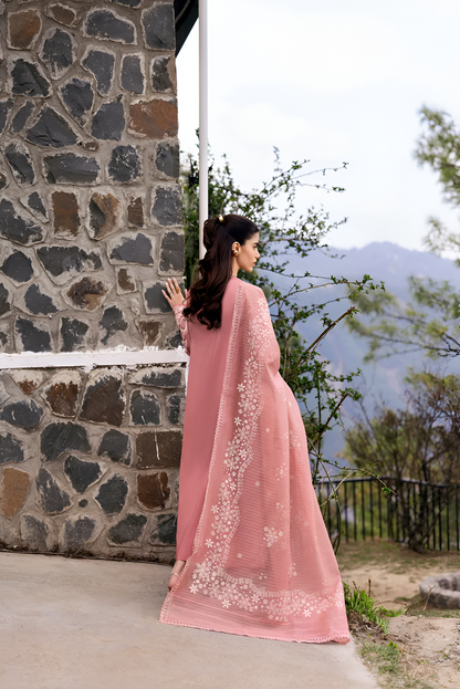 Qalamkar Embroidered lawn 3 Piece PV-3005