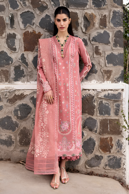 Qalamkar Embroidered lawn 3 Piece PV-3005