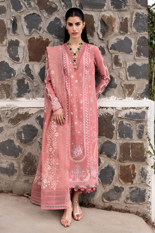 Qalamkar Embroidered lawn 3 Piece PV-3005