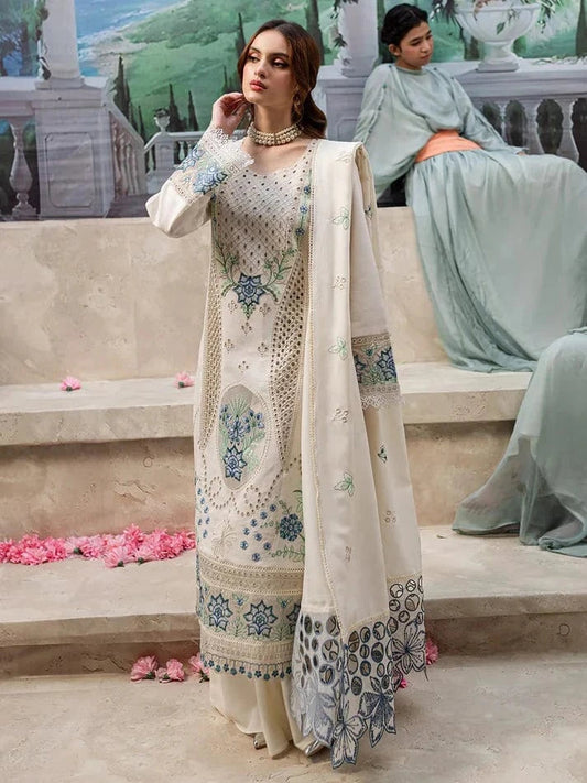 3-Piece Embroidered Lawn D-584