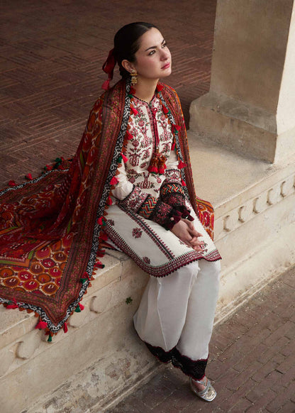 Hussain Rehar 3 Piece Embroidered Lawn PV-600