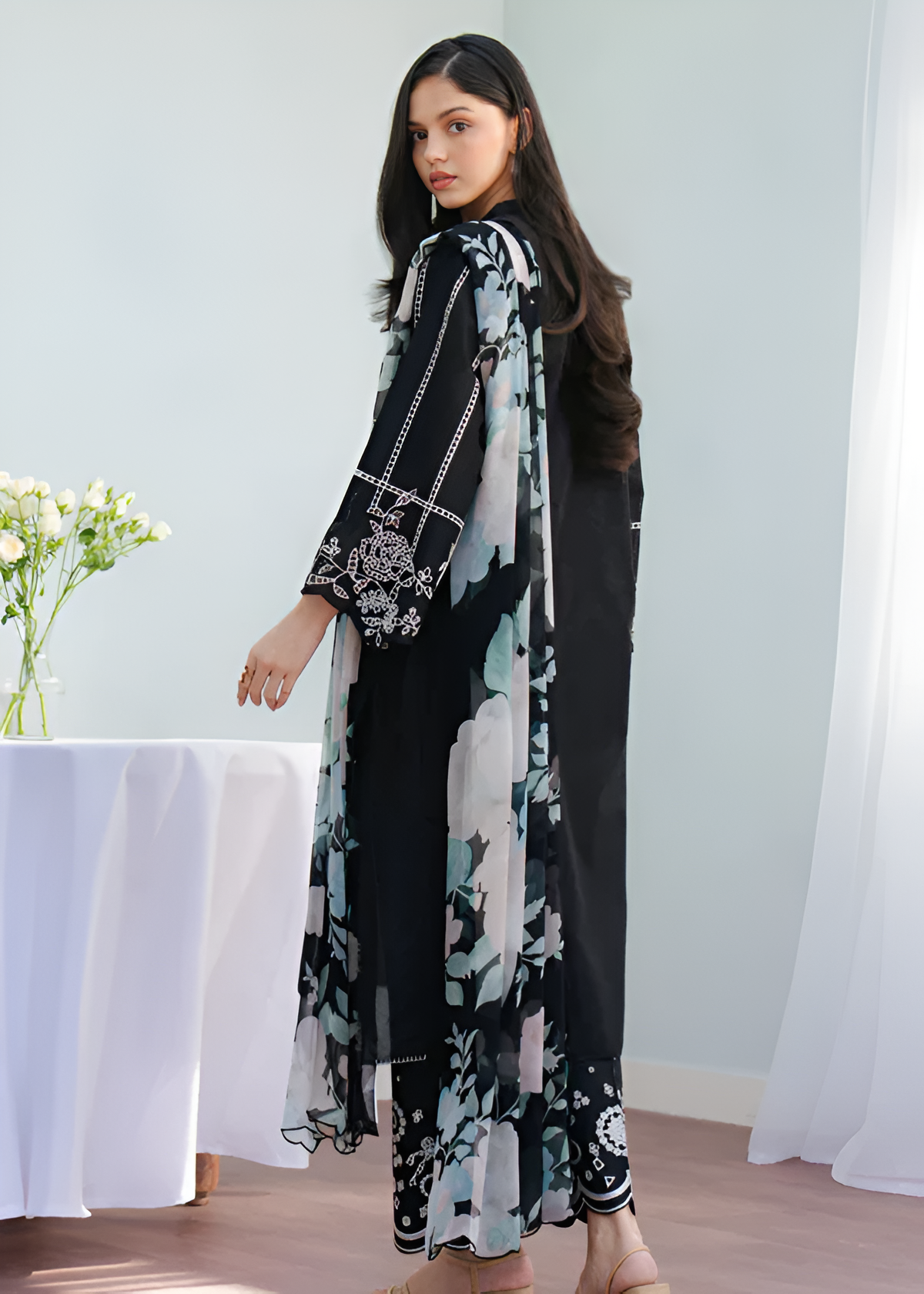 COCO Embroidered lawn 3 Piece PV-3007