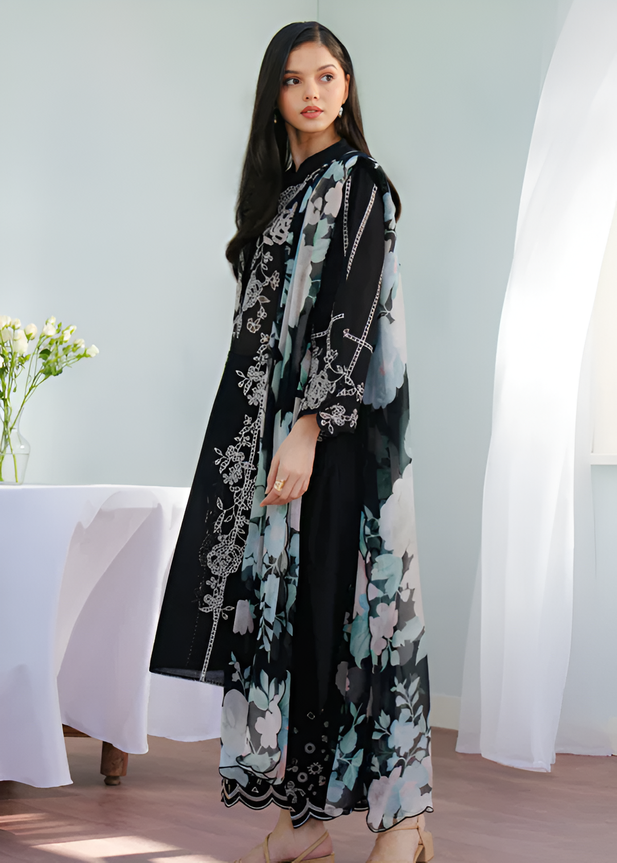 COCO Embroidered lawn 3 Piece PV-3007