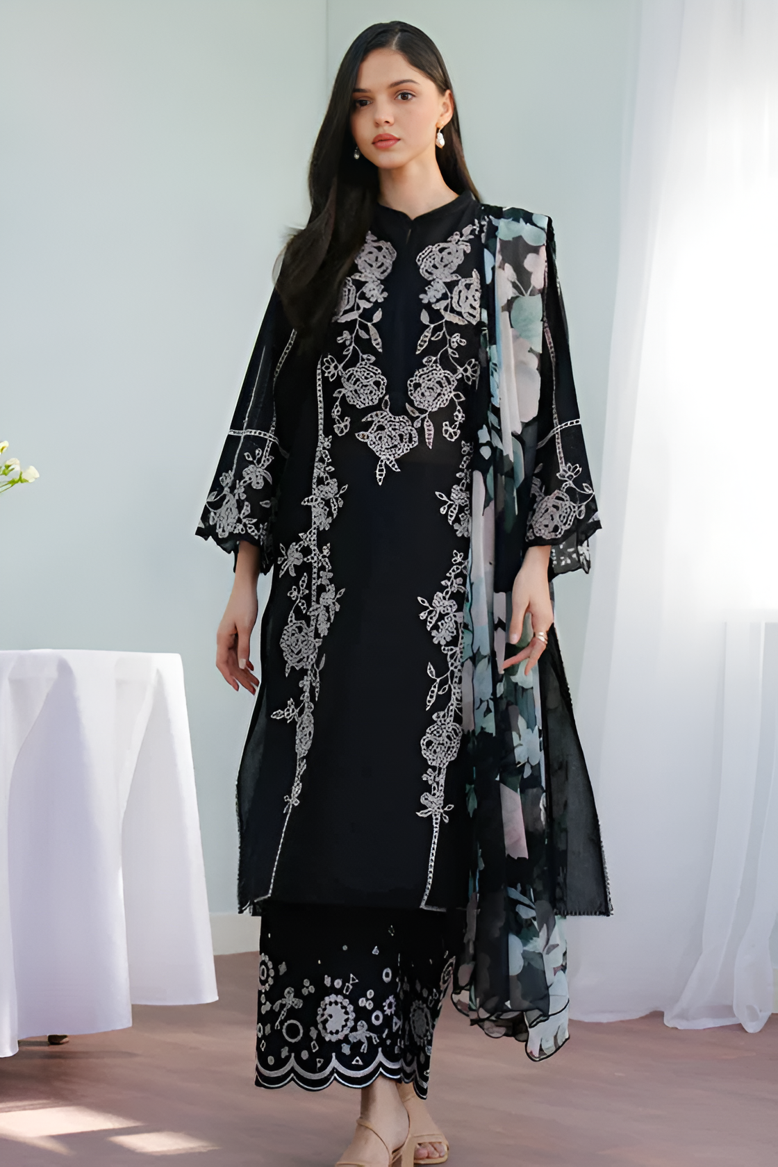 COCO Embroidered lawn 3 Piece PV-3007