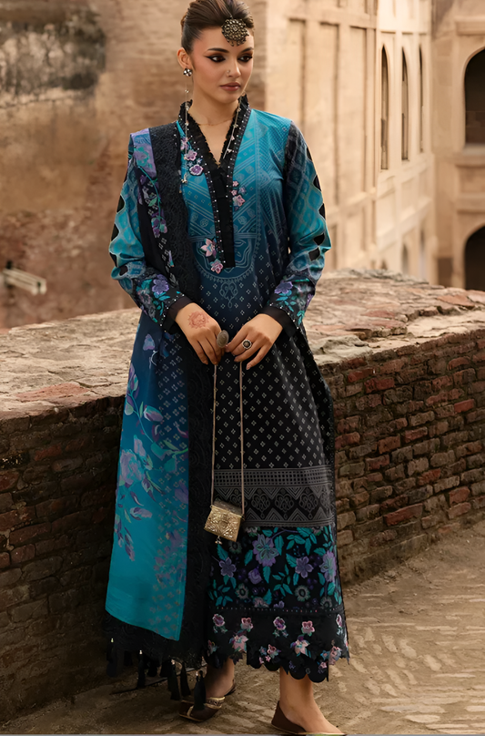 Charizma Printed three piece suit PV-3072