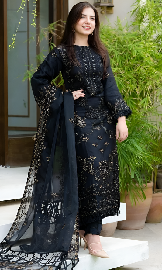 Khaadi Embroidered Lawn 3 Piece PV-084