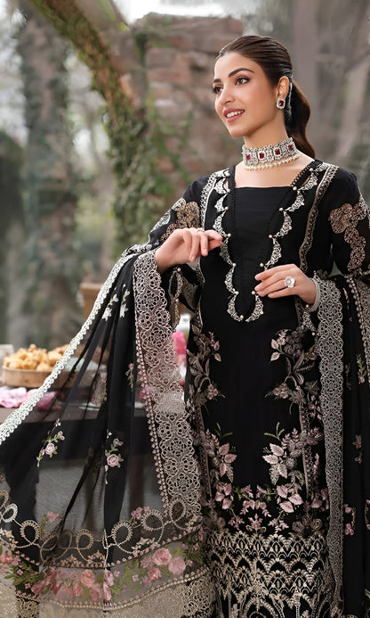 Poshak Villa Embroidered Lawn 3 Piece PV-4032