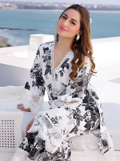 Women Floral 3 Piece - Printed Lawn Suit PV-3075